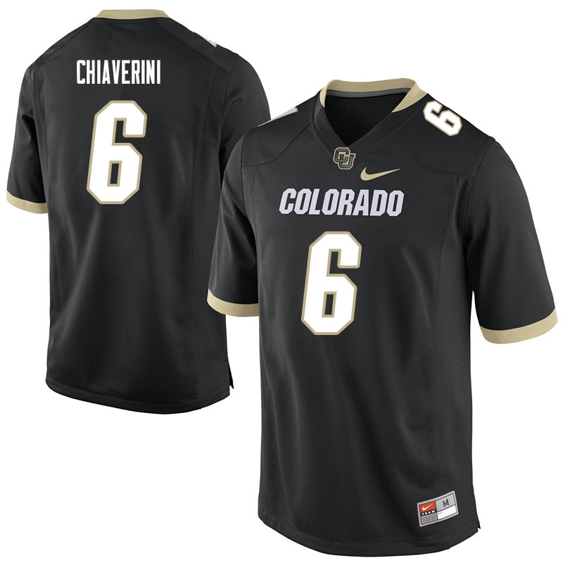 Men #6 Curtis Chiaverini Colorado Buffaloes College Football Jerseys Sale-Black - Click Image to Close